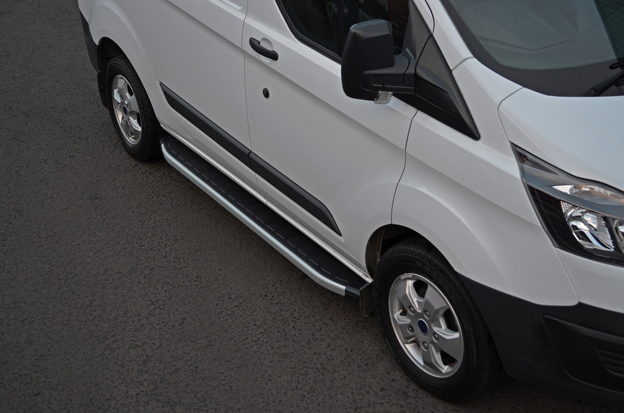 Aluminium Side Steps Bars Running Boards To Fit LWB Ford Tourneo Custom (2012+)