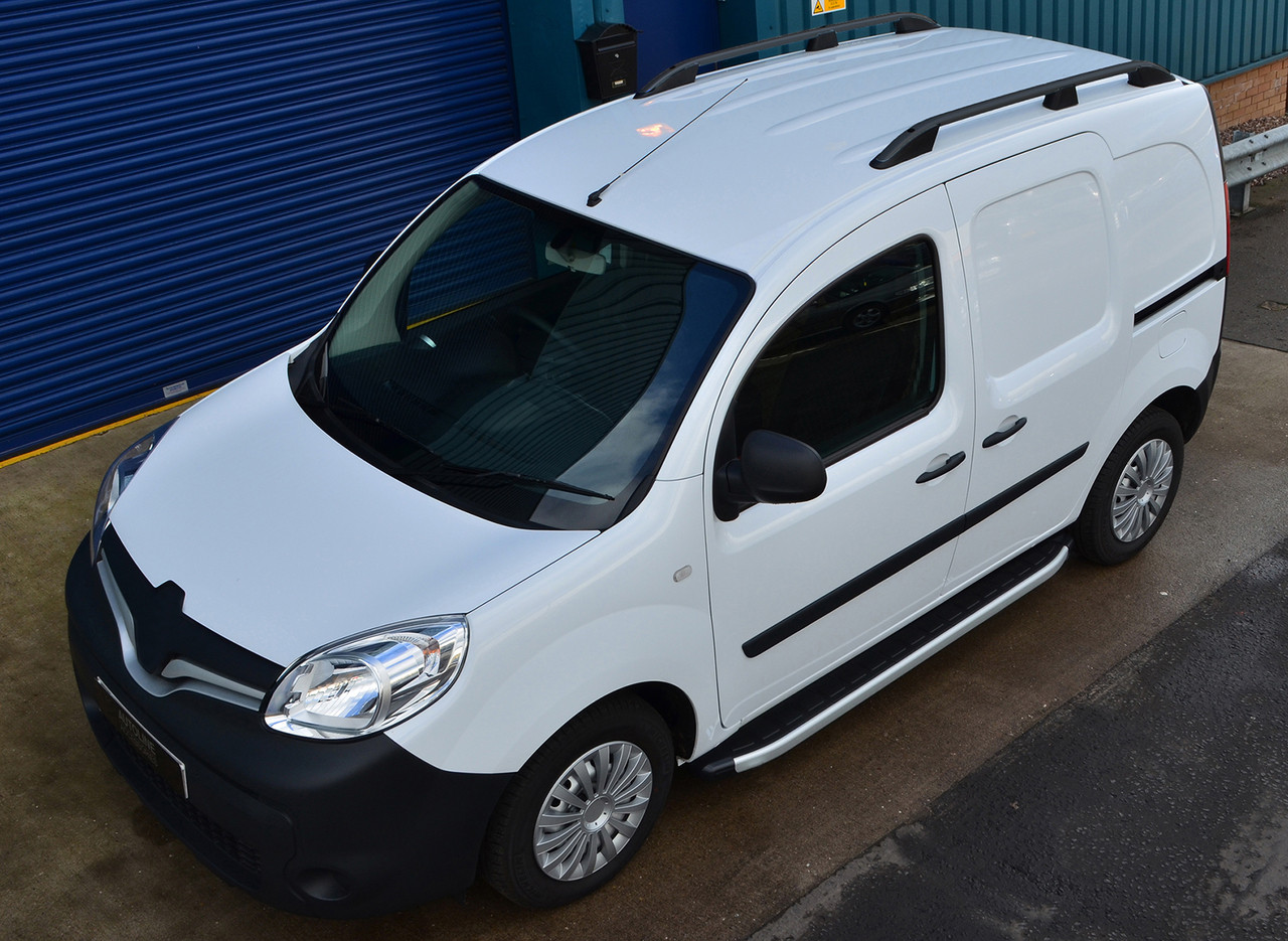 Black Alu Roof Rack Rails Side Bars Set To Fit SWB Mercedes-Benz Citan (2012+)