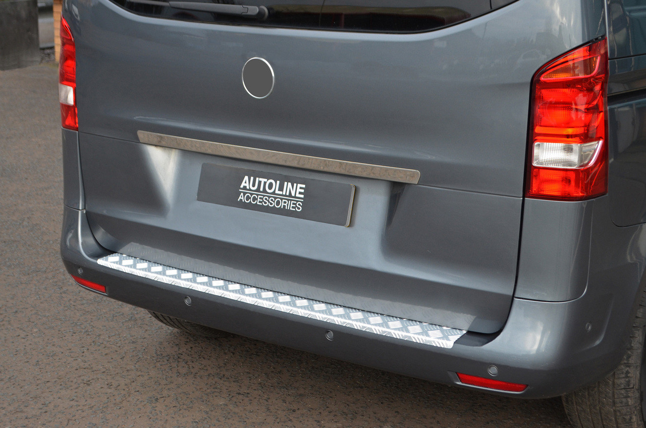 Anodized Chequer Bumper Protector Trim To Fit Mercedes-Benz V-Class (2015+)