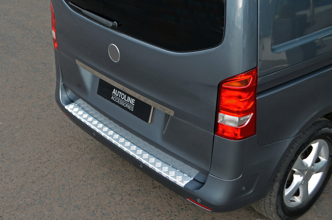 Anodized Chequer Bumper Protector Trim To Fit Mercedes-Benz V-Class (2015+)