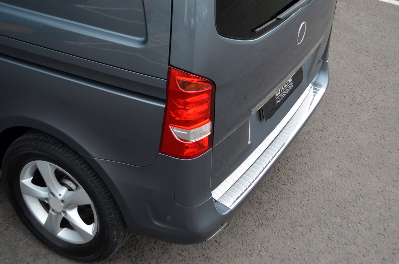 Chrome Bumper Sill Protector Trim Cover To Fit Mercedes-Benz V-Class (2015+)
