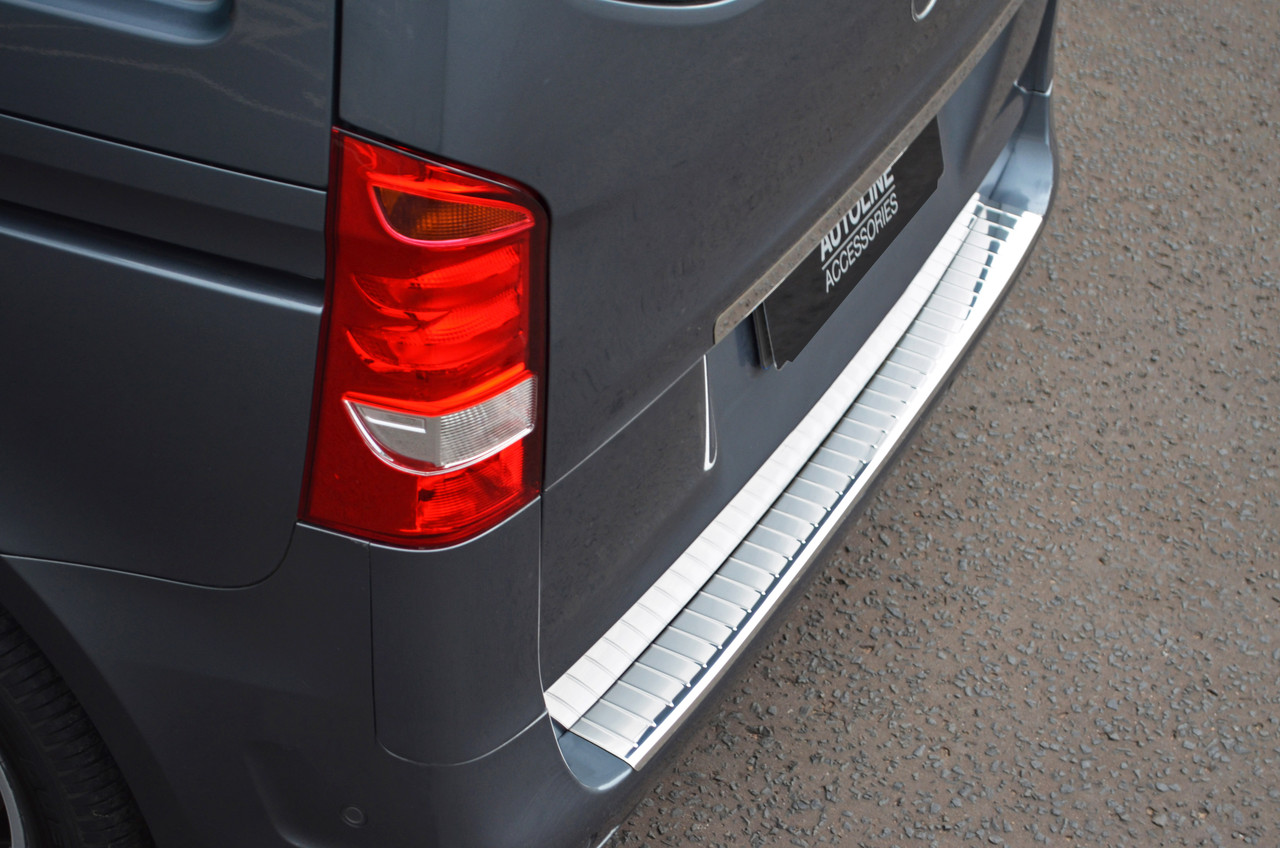 Chrome Bumper Sill Protector Trim Cover To Fit Mercedes-Benz V-Class (2015+)