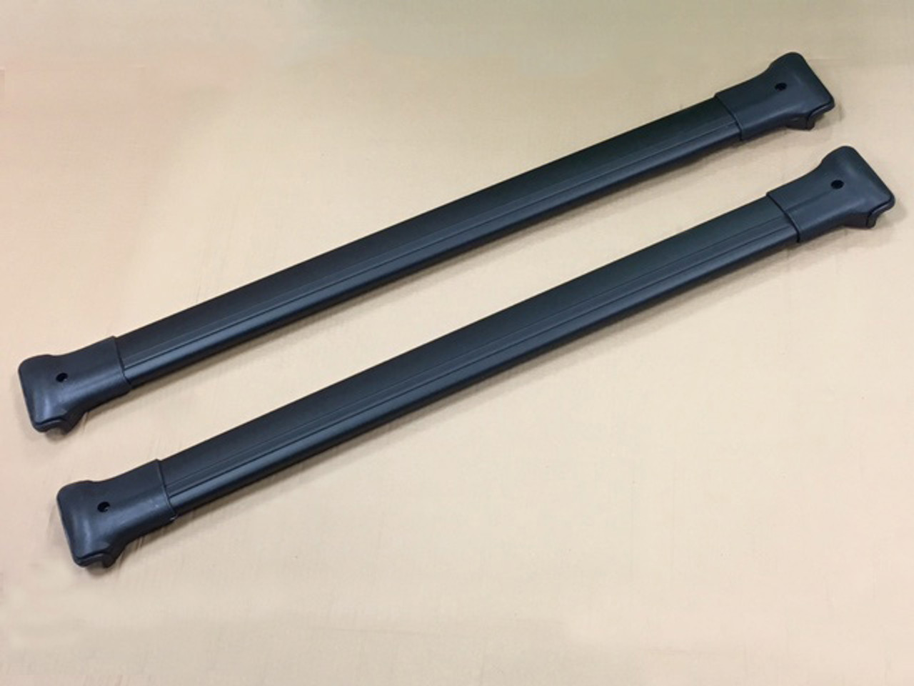 Black Cross Bar Rail Set To Fit Roof Side Bars To Fit Nissan Primastar (2002-14)