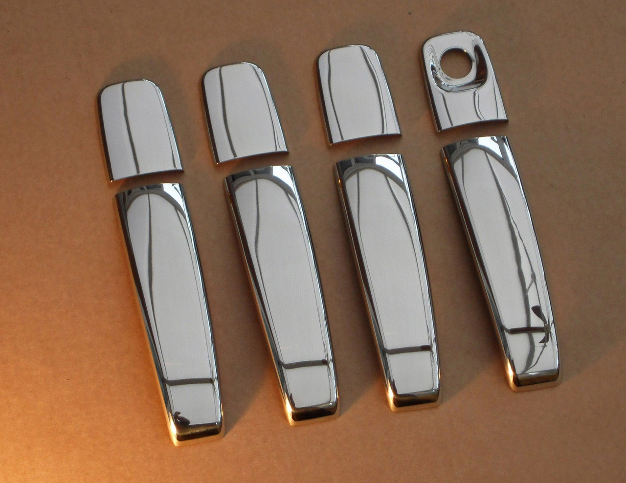 Chrome Door Handle Trim Set Covers To Fit Nissan Primastar (2002-14)