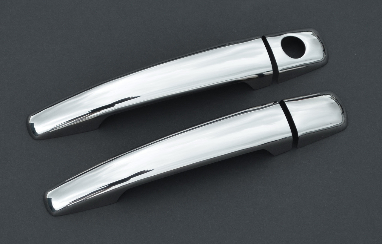 Chrome Door Handle Trim Set Covers To Fit Peugeot 208 2dr (2012+)