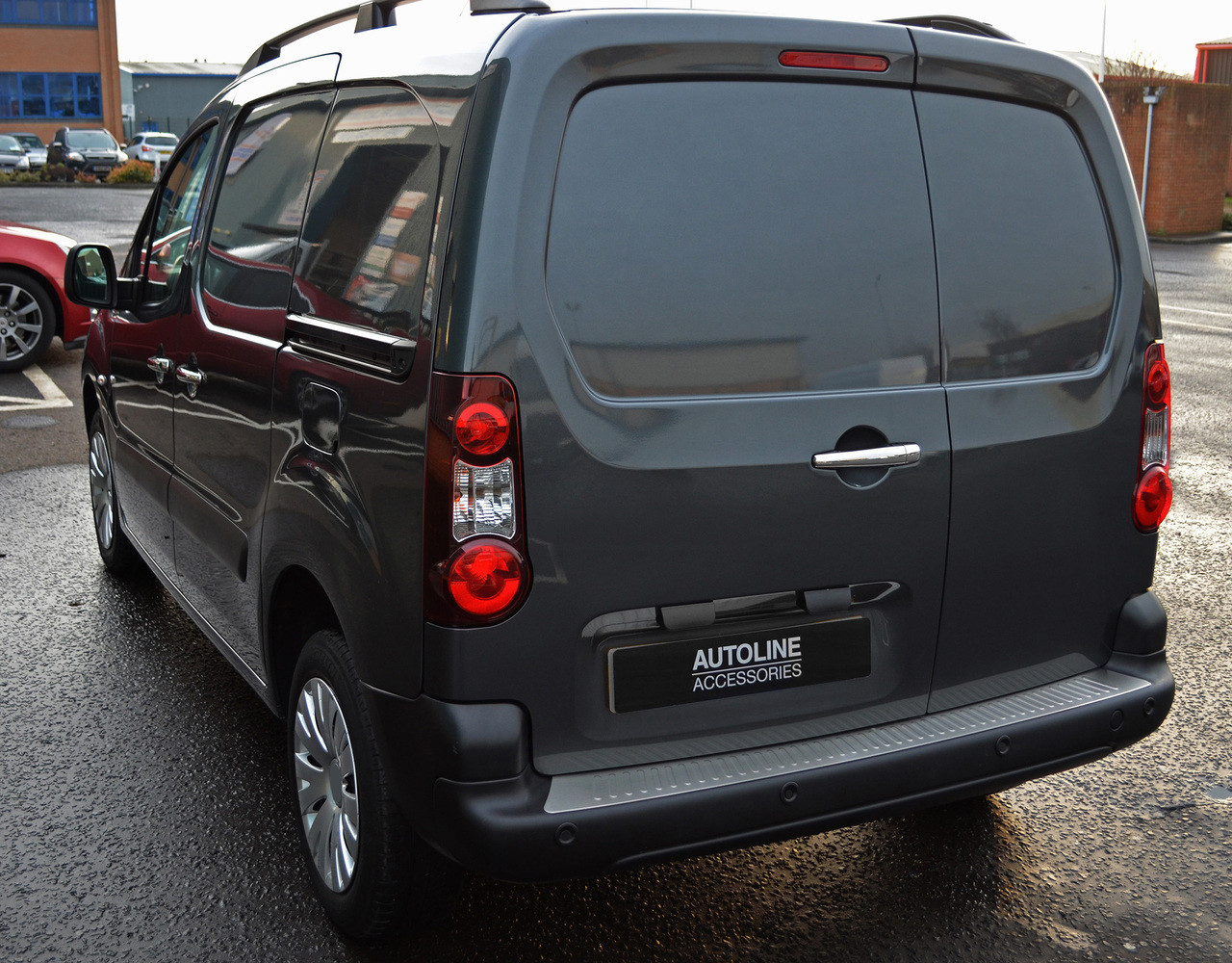 Brushed Bumper Sill Protector Trim Cover To Fit Peugeot Partner (2008+)