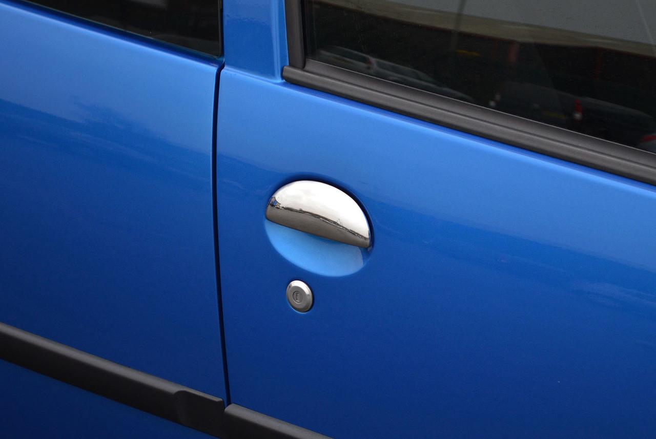 Chrome Door Handle Trim Set Covers To Fit Peugeot 107 2dr (2005-14)