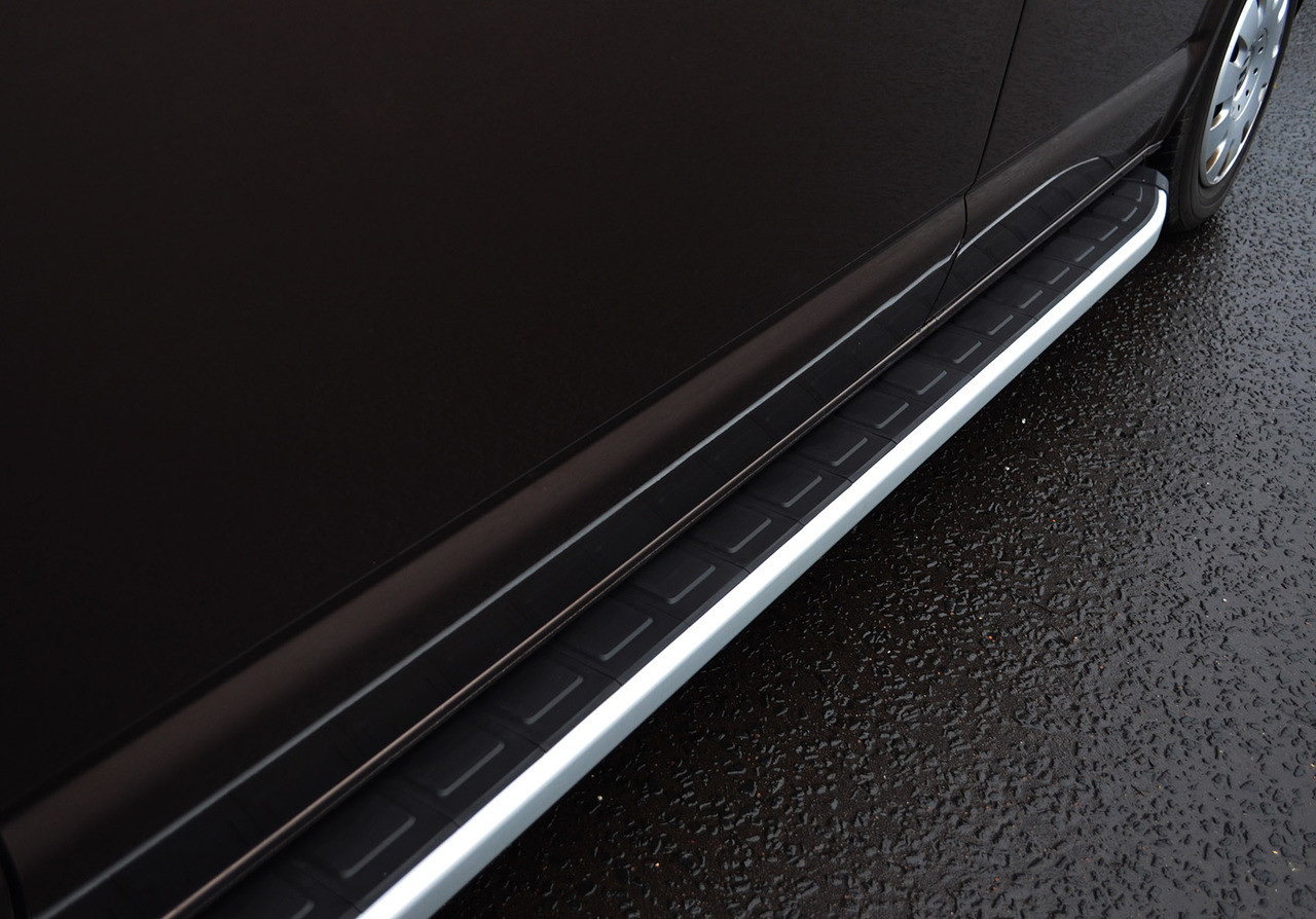 Aluminium Side Steps Bars Running Boards To Fit LWB Peugeot Expert (2007-15)