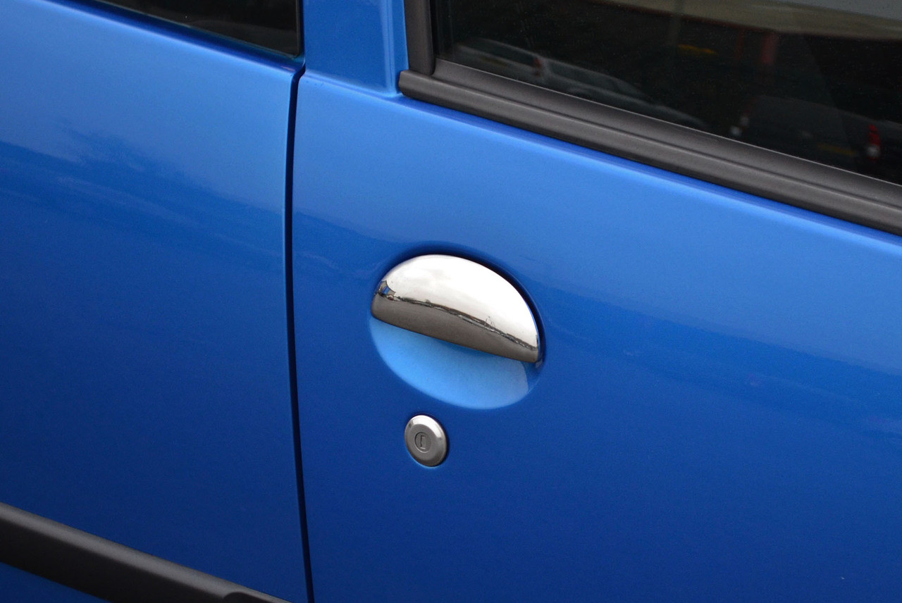 Chrome Door Handle Trim Set Covers To Fit Peugeot 206 4dr (1998-12)