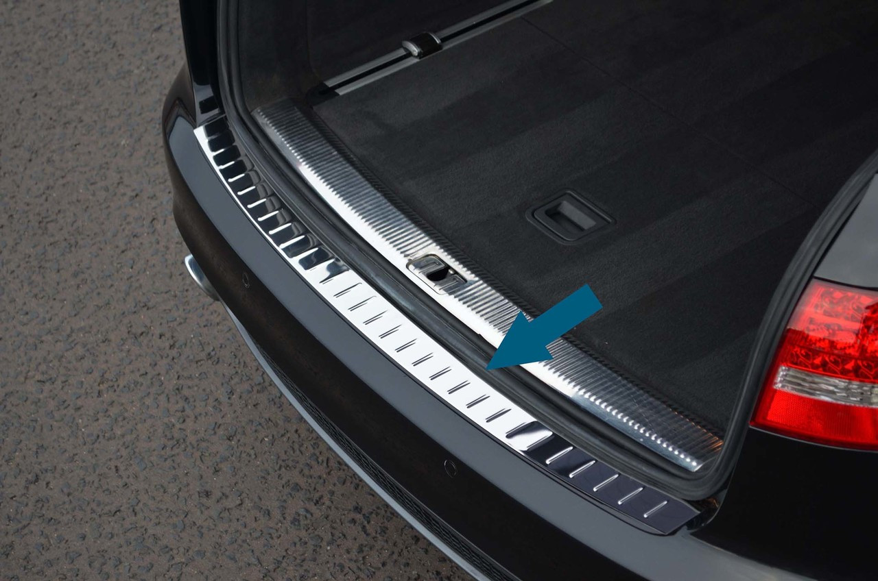 Chrome Bumper Sill Protector Trim Cover To Fit Audi A4 Avant (B8 2008-15)