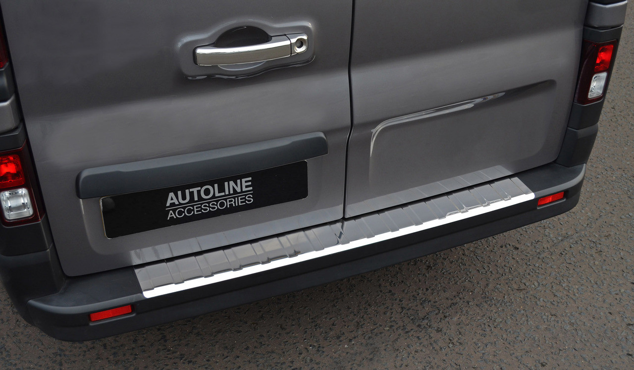 Premium Chrome Bumper Sill Protector Trim Cover To Fit Vauxhall Vivaro (2014+)
