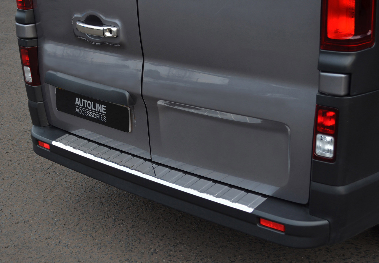 Premium Chrome Bumper Sill Protector Trim Cover To Fit Vauxhall Vivaro (2014+)
