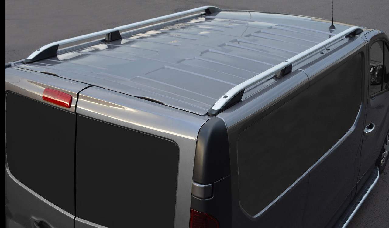 Aluminium Roof Rack Rails Side Bars Set To Fit LWB Vauxhall Vivaro (2014+)