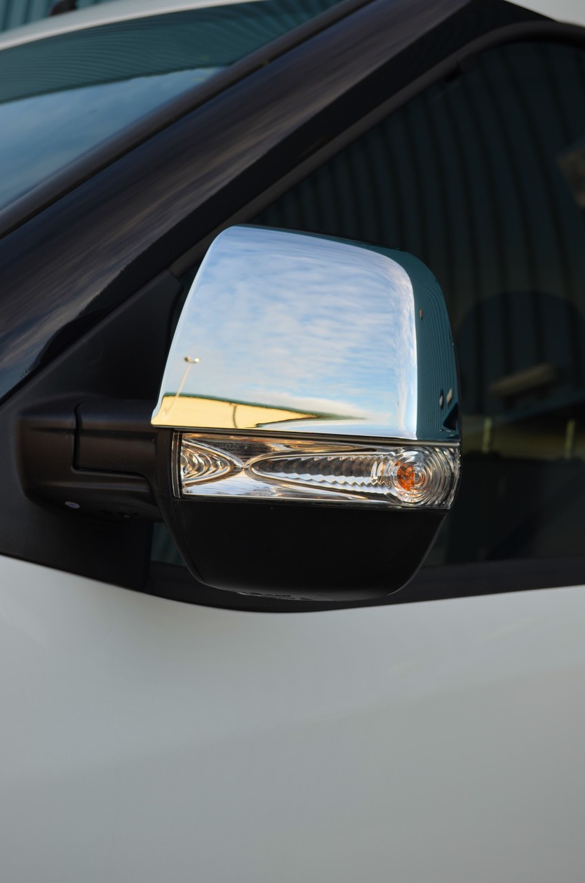 Chrome Wing Mirror Trim Set Covers To Fit Vauxhall / Opel Combo (2011+)