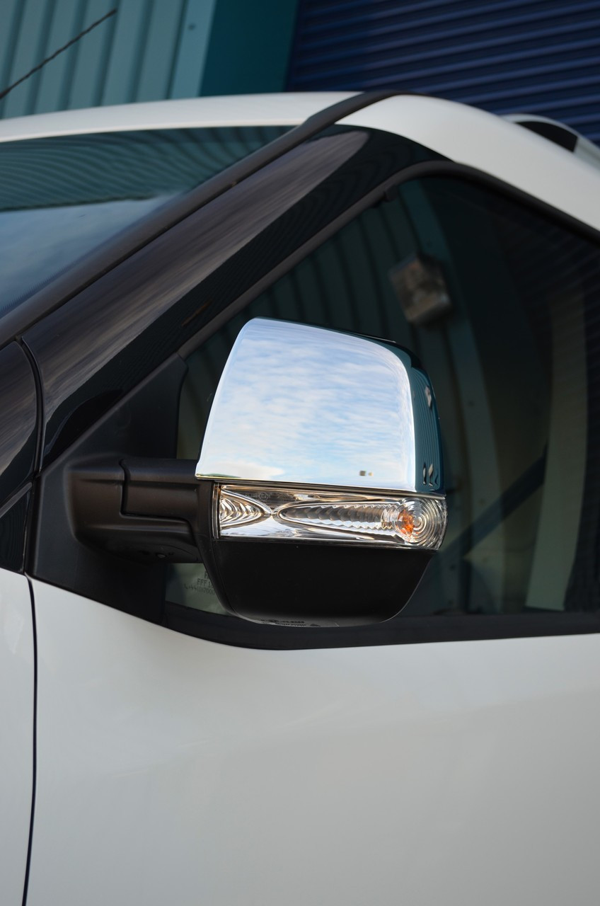 Chrome Wing Mirror Trim Set Covers To Fit Vauxhall / Opel Combo (2011+)