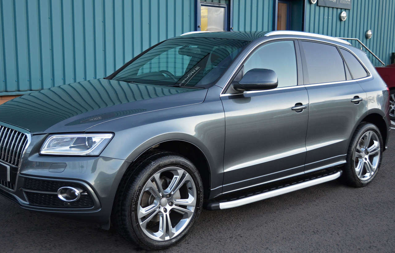 Aluminium Side Steps Bars Running Boards To Fit Audi Q5 (2008-17)