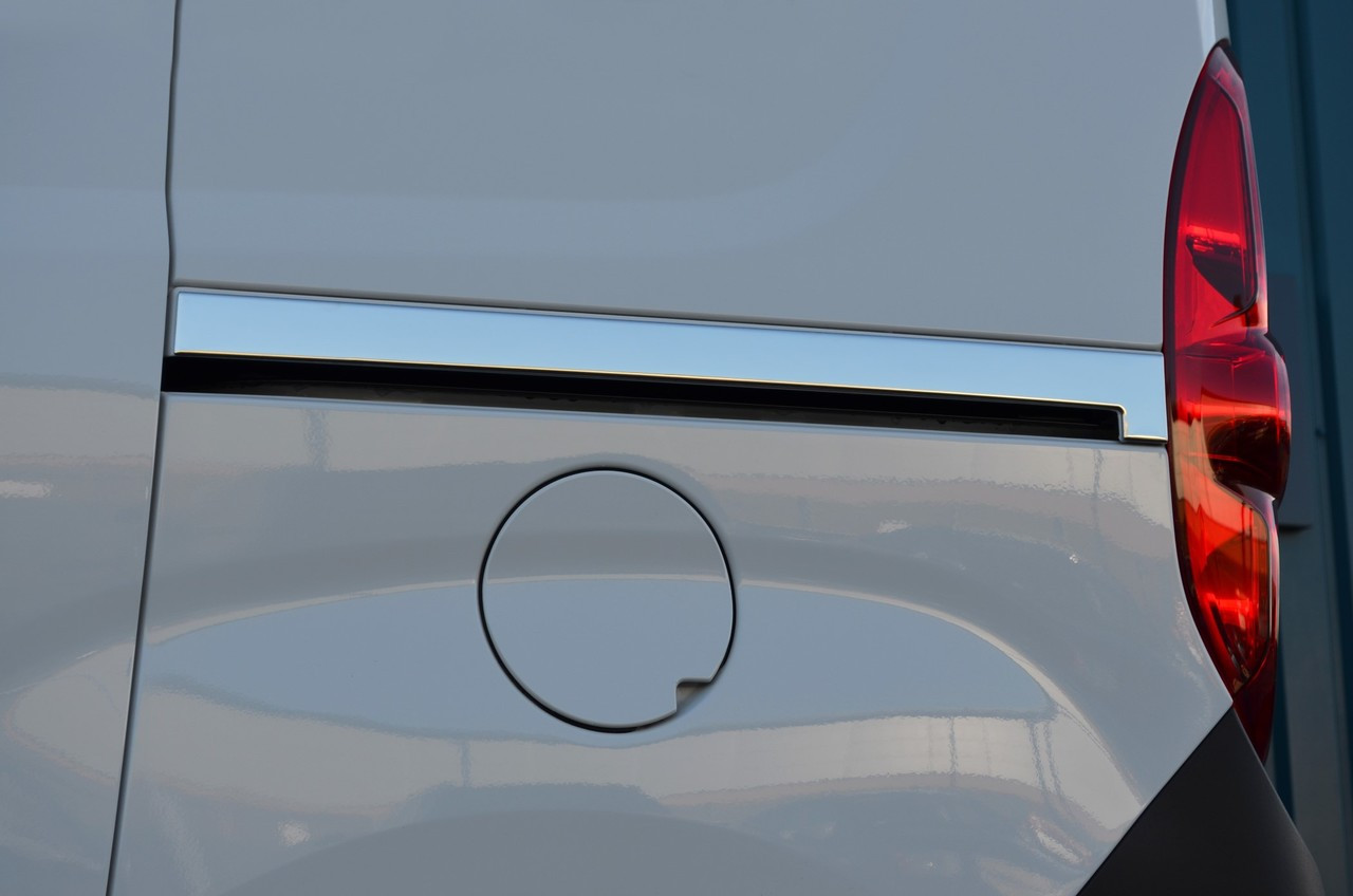 Chrome Rear Side Sliding Door Rail Trim Set Covers To Fit Vauxhall Combo (2011+)