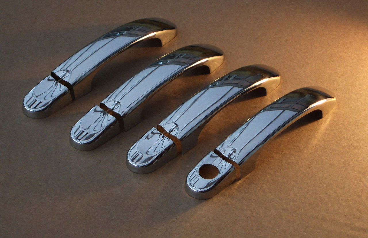 Chrome Door Handle Trim Set Covers To Fit Volkswagen Caddy (2004-15)