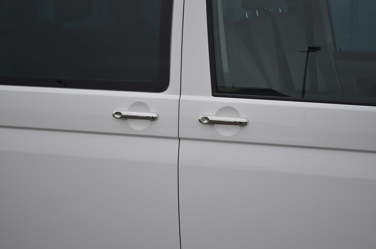 Chrome Thin Accent Door Handle Covers Trim To Fit Volkswagen Caddy (2016+)