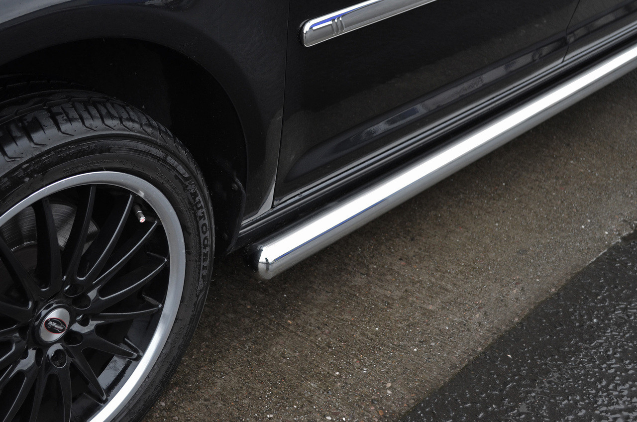 Chrome Side Bars Steps S.Steel To Fit LWB Volkswagen Caddy (2016+)