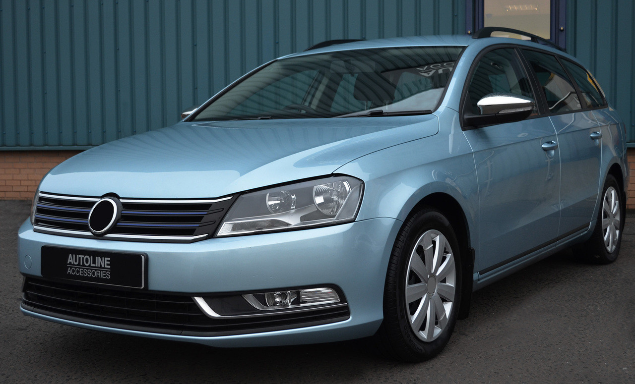 Chrome Wing Mirror Trim Set Covers To Fit Volkswagen Passat B7 (2010-15)