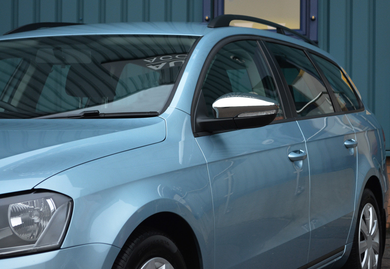 Chrome Wing Mirror Trim Set Covers To Fit Volkswagen Passat B7 (2010-15)
