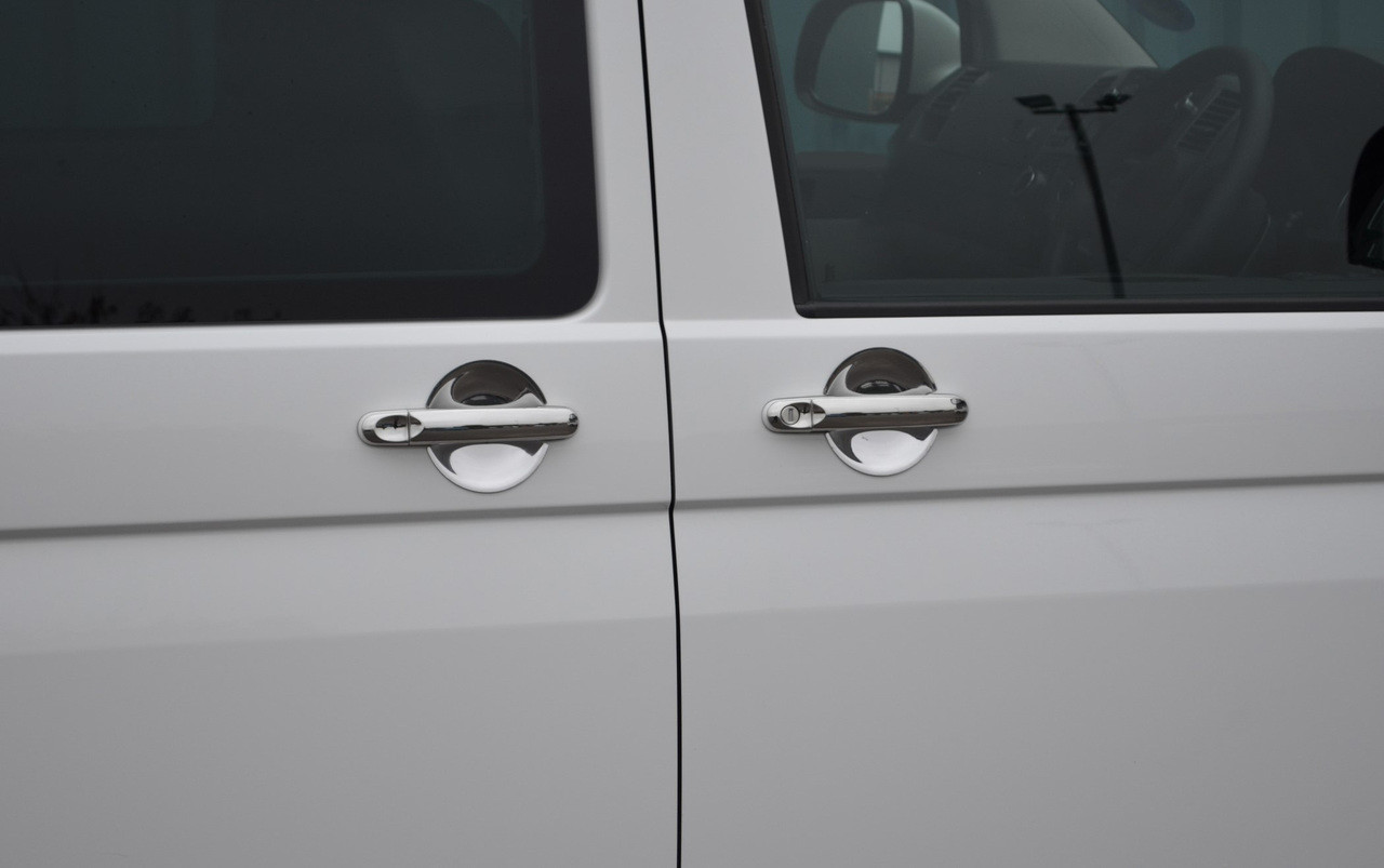 Chrome Door Handle Cups Insert Trim To Fit Volkswagen T6 Transporter (2016+)