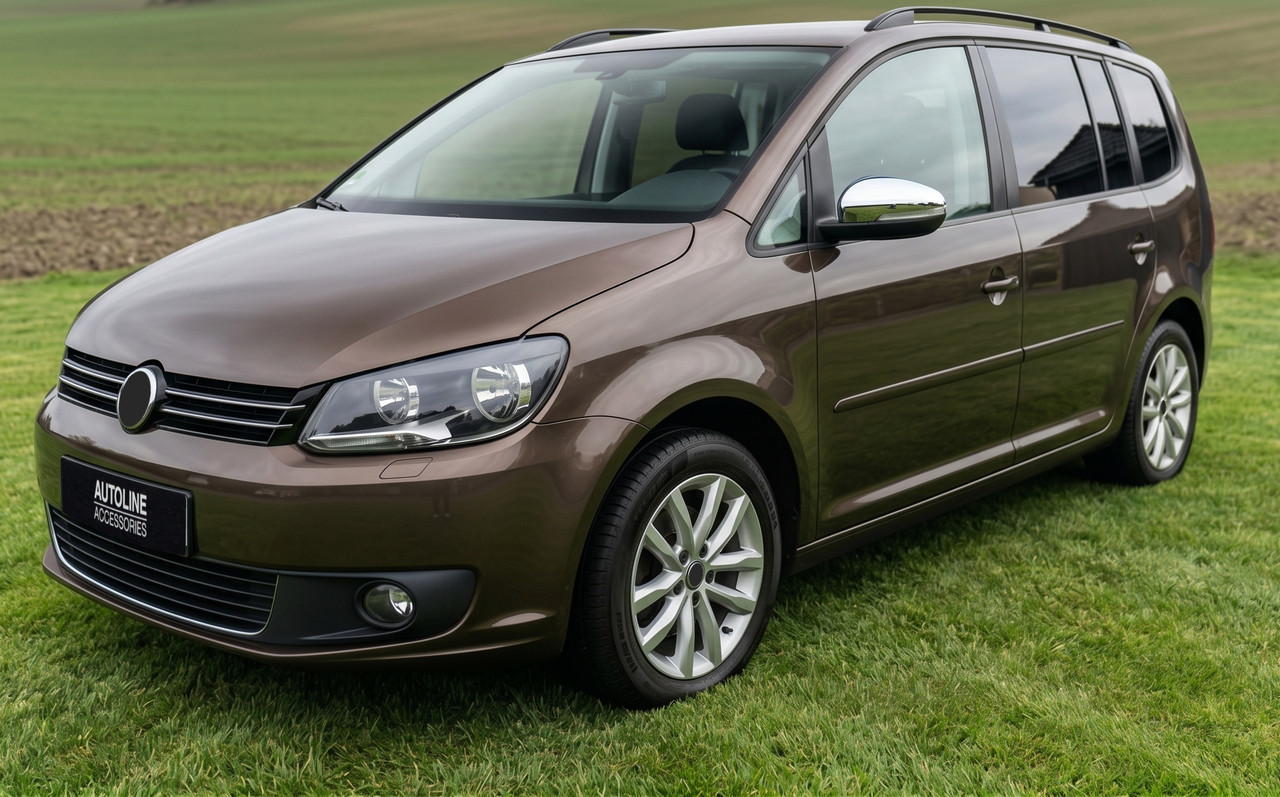 Chrome Wing Mirror Trim Set Covers To Fit Volkswagen Touran (2010-15)