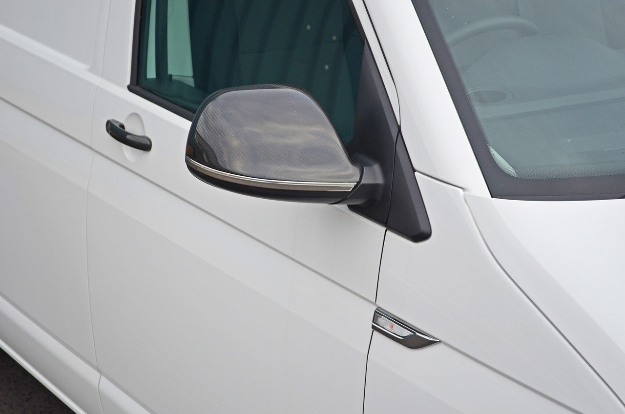 Chrome Lower Mirror Trim Piece Covers To Fit Volkswagen T5 Caravelle (2010-15)