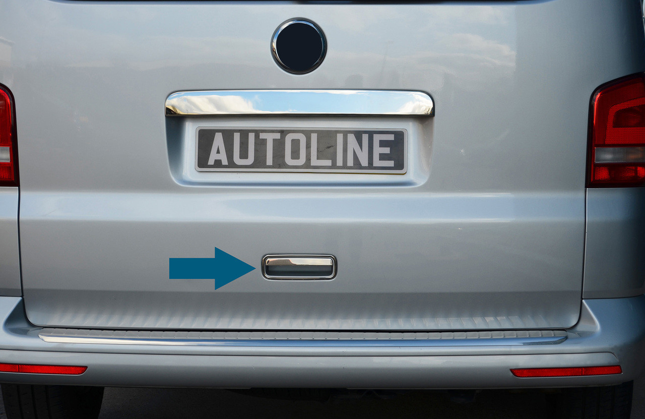 Chrome Rear Door Handle Cover Trim To Fit Volkswagen T5 Caravelle (2010-15)