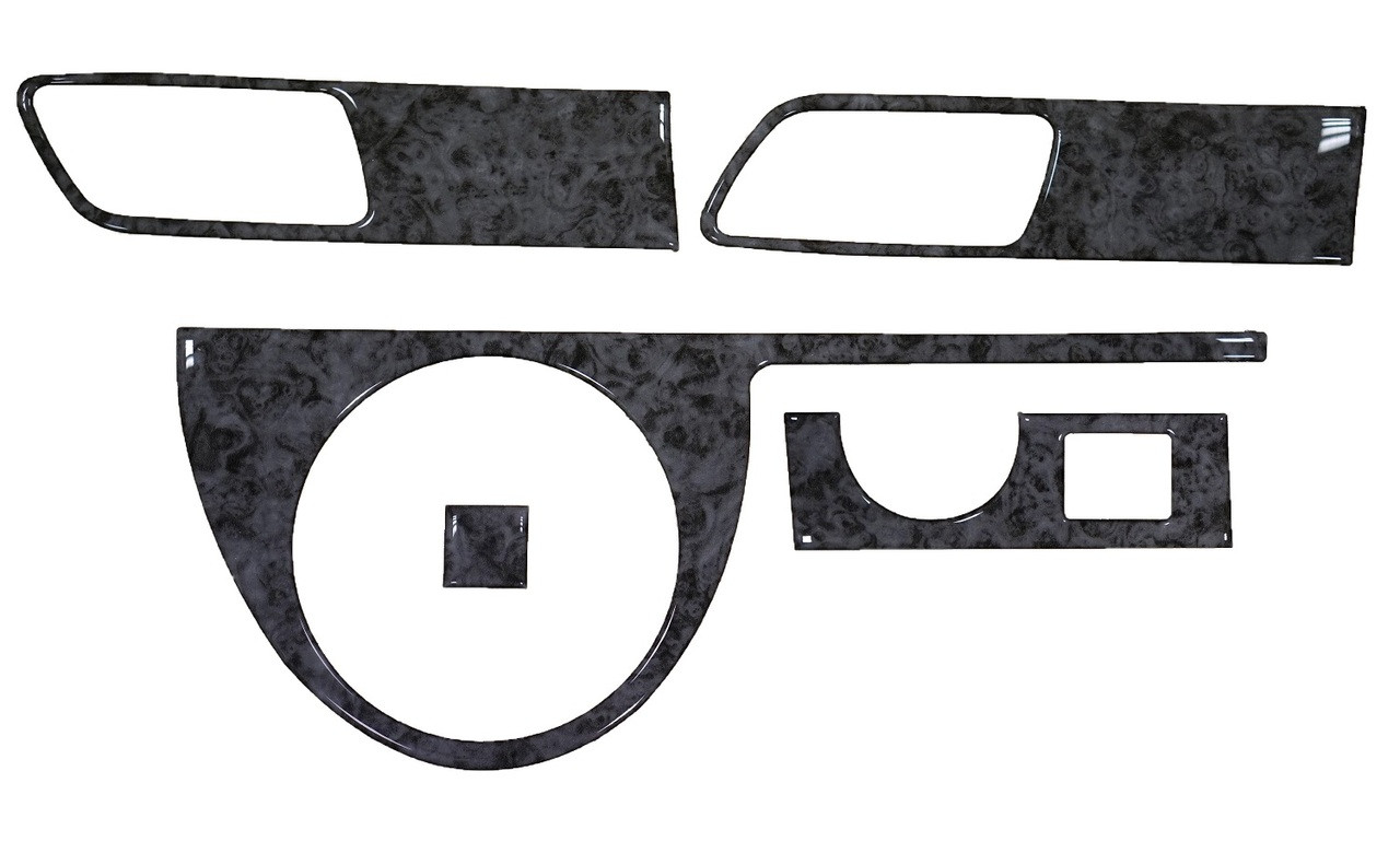 Grey Maple Finish Dash Trim Kit To Fit LHD Volkswagen T5 Caravelle (2004-15)