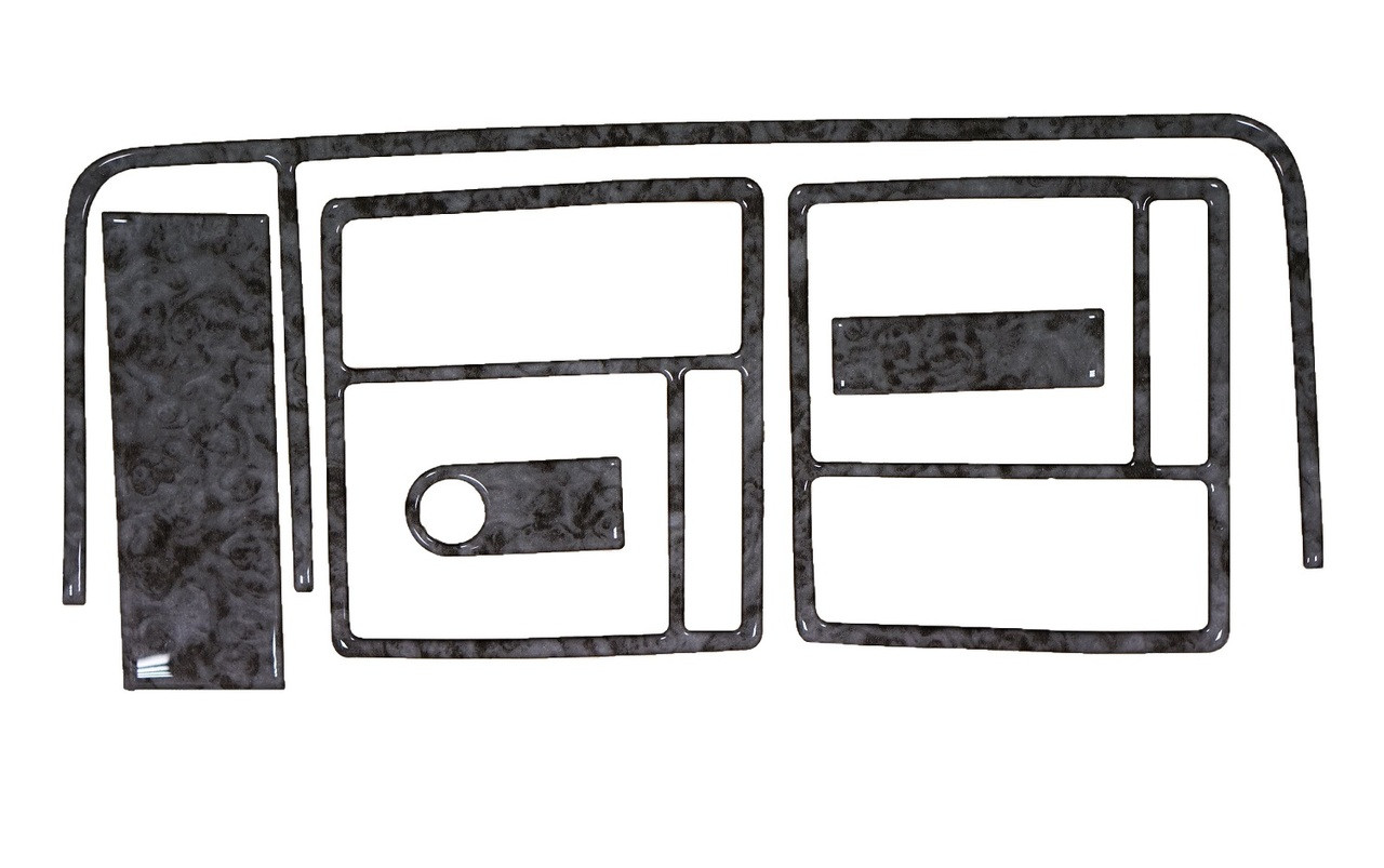 Grey Maple Finish Dash Trim Kit To Fit LHD Volkswagen T5 Caravelle (2004-15)