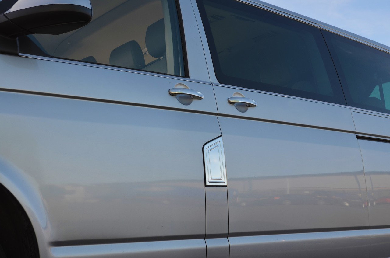 Chrome Fuel Flap Door Cap Trim Cover To Fit Volkswagen T5 Caravelle (2004-15)