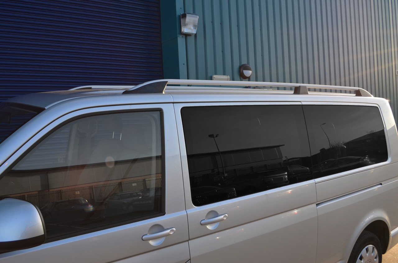 Roof Rack Rails Side Bars Set To Fit SWB Volkswagen T5 Caravelle (2004-15)