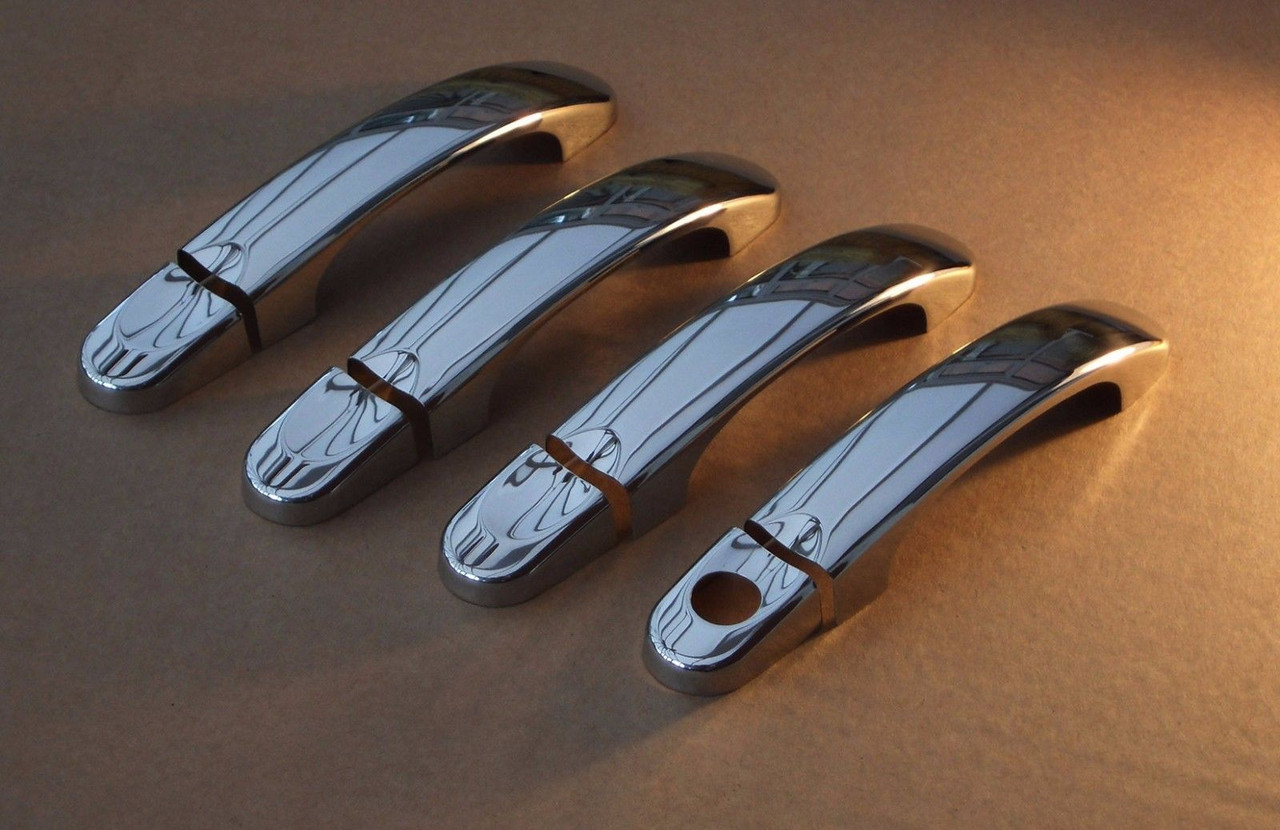 Chrome Door Handle Trim Set Covers To Fit Volkswagen T6 Caravelle (2016+) Chrome Door Handle Trim Set Covers To Fit Volkswagen T6 Caravelle (2016+)