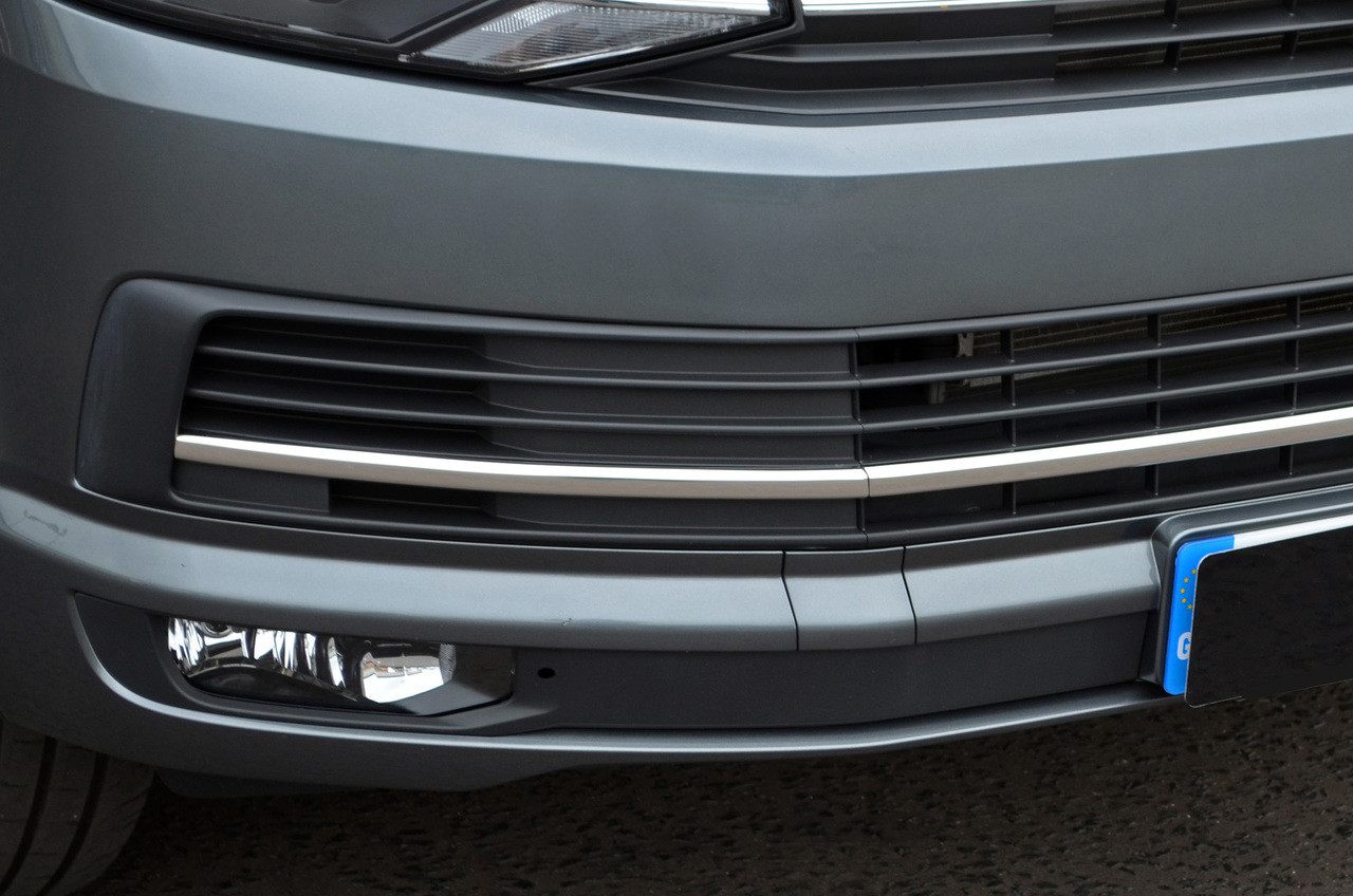 3Pc Chrome Bumper Grille Trim Accents To Fit Volkswagen T6 Caravelle (2016+)