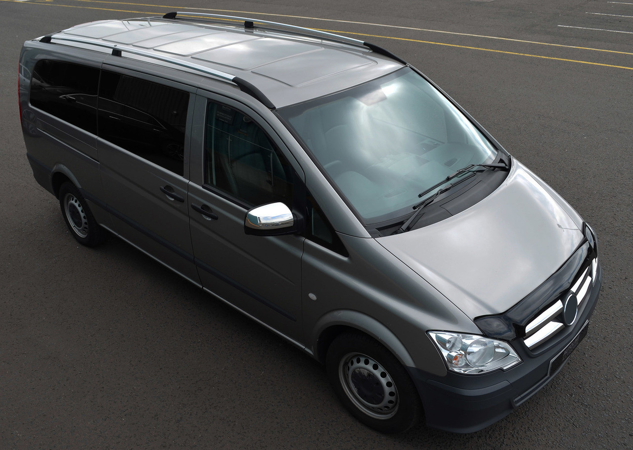 Roof Rack Bars Side Rails To Fit Extra Long L3 Mercedes Viano (2004-14)