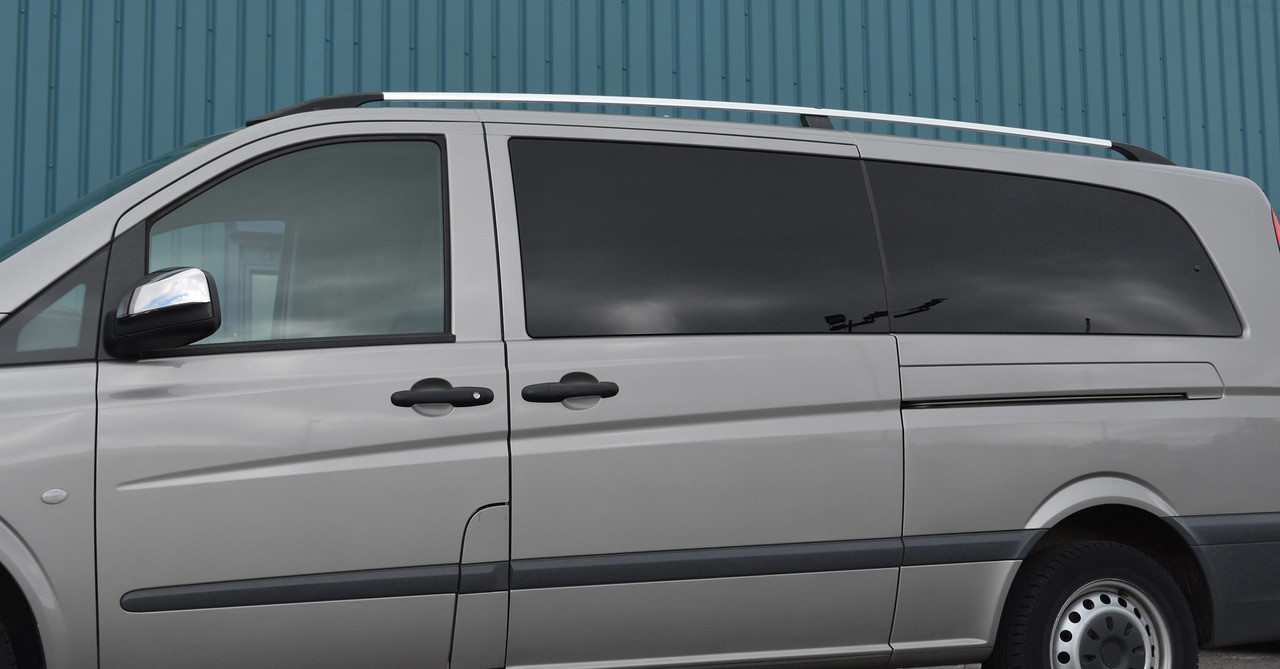 Roof Rack Bars Side Rails To Fit Extra Long L3 Mercedes Viano (2004-14)