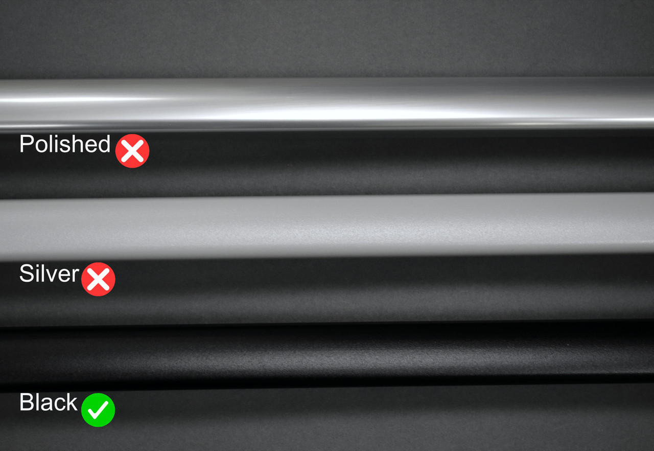 Black Roof Rack Bars Side Rails To Fit Long L2 Mercedes V-Class (2015+)