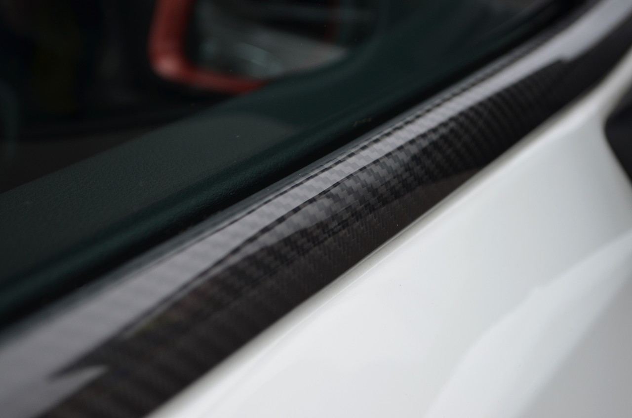 Carbon Fibre Side Door Window Sill Trim Set Covers To Fit Jeep Renegade (2015+)