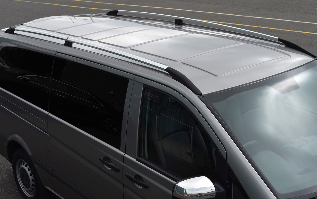 Roof Rack Bars Side Rails For Extra Long L3 Mercedes Vito W639 (2003-14)
