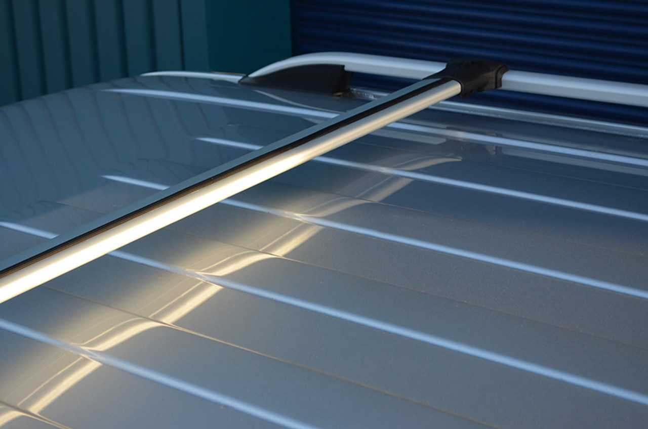 Alu Cross Bar Rail Set To Fit Roof Side Bars To Fit Fiat Fiorino (2007+)