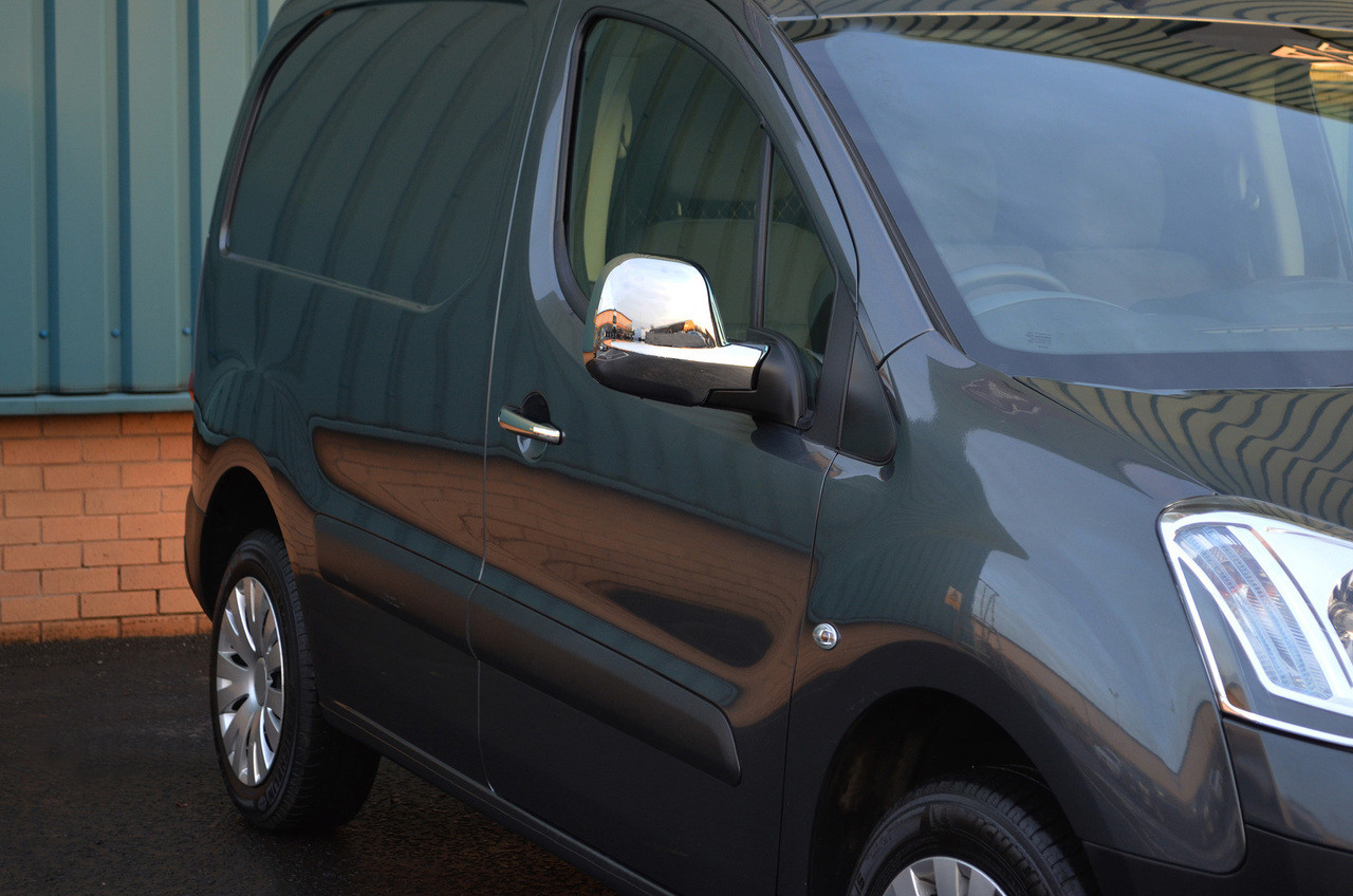 Chrome Wing Mirror Trim Set Covers To Fit Citroen Berlingo (2012-18)