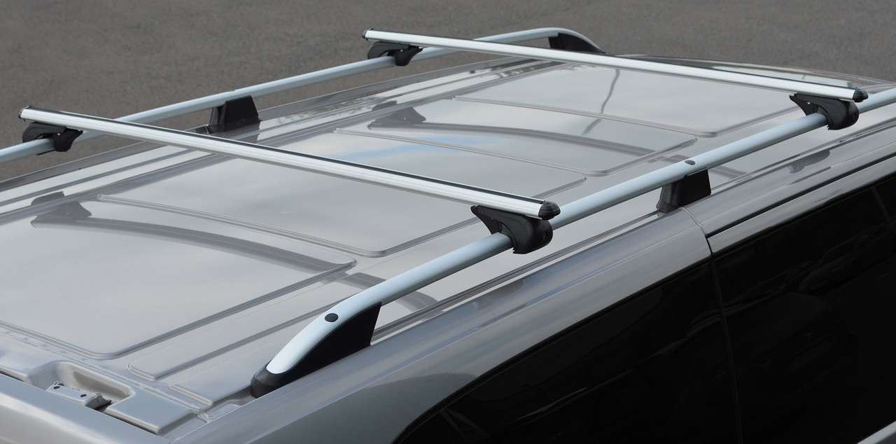 Cross Bars For Roof Rails To Fit Ford Transit Custom (2012+) 100KG Lockable