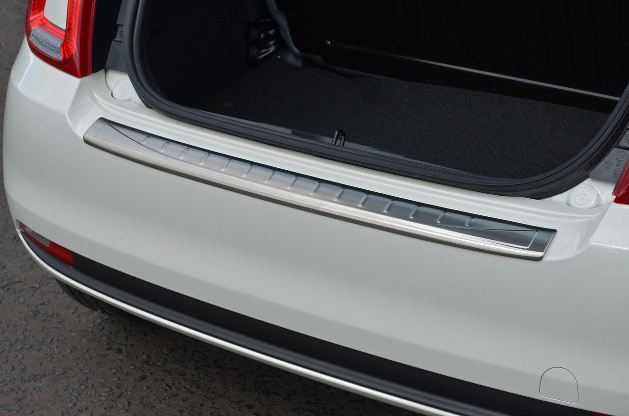 Brushed Bumper Sill Protector Trim Cover To Fit Fiat 500 (2007+)