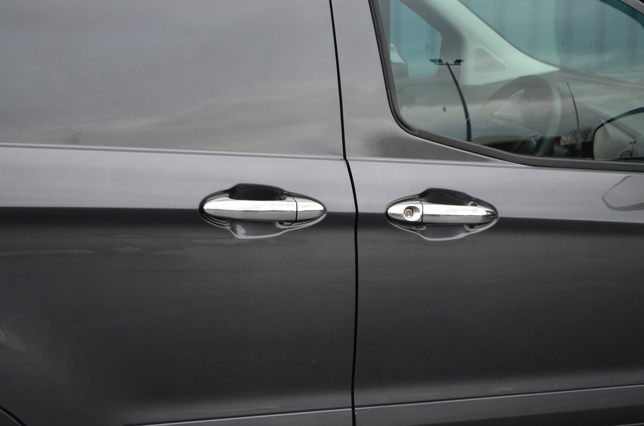 Chrome Door Handle Trim Set Covers W/O Keyless Ent To Fit Ford B-Max (2012-17)