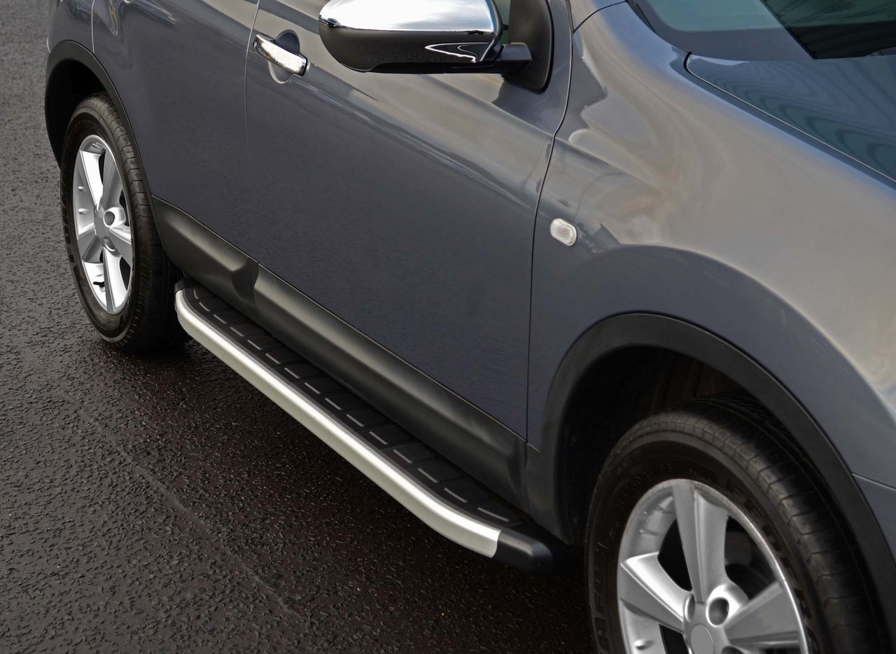 Aluminium Side Steps Bars Running Boards To Fit Nissan Qashqai +2 (2006-14)