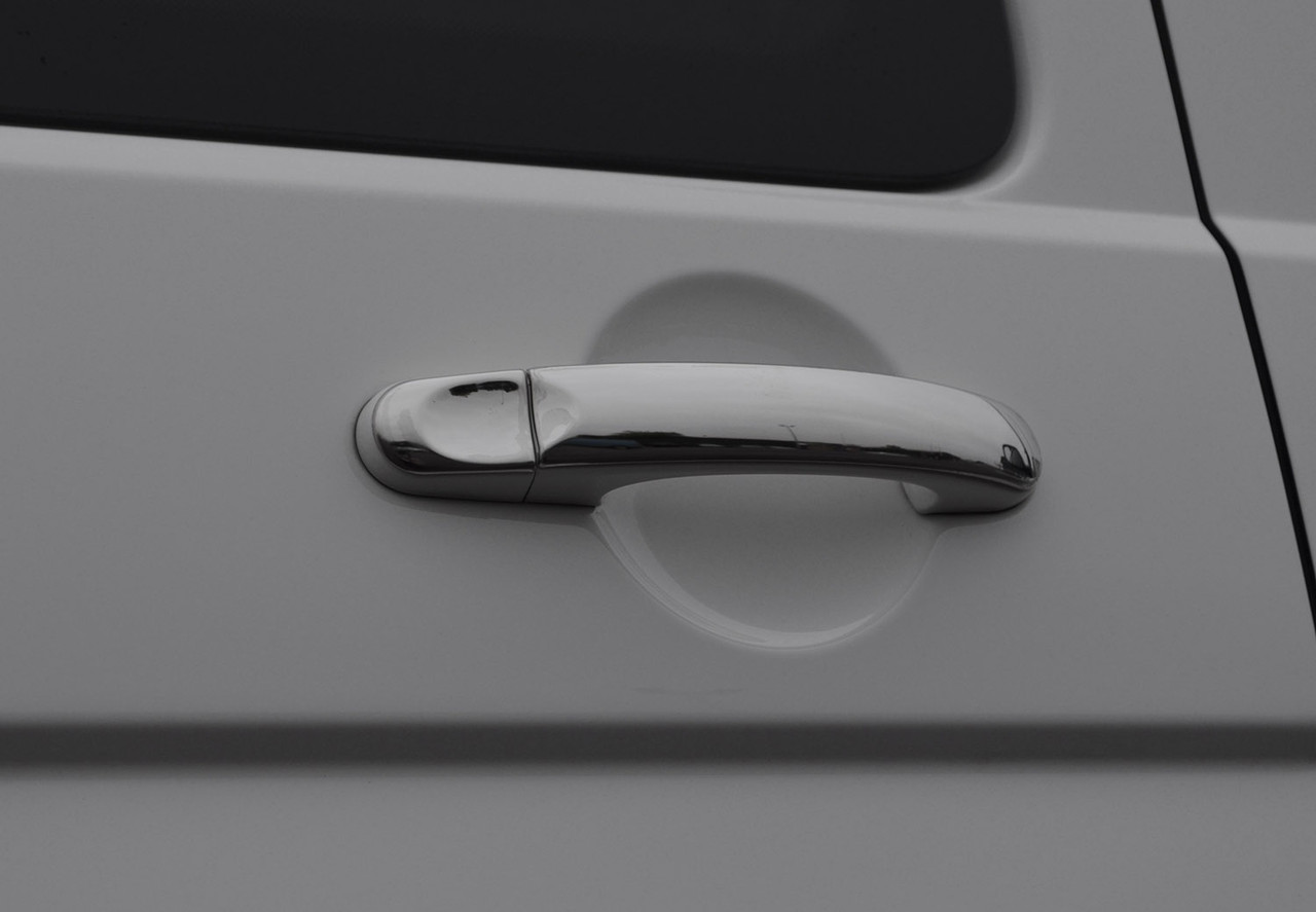 Chrome Thin Accent Door Handle Covers Trim To Fit Volkswagen T5 Caravelle 04-15