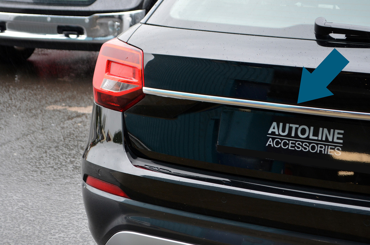 Chrome Rear Door Handle Cover Tailgate Grab Trim To Fit Audi Q2 (2017+)