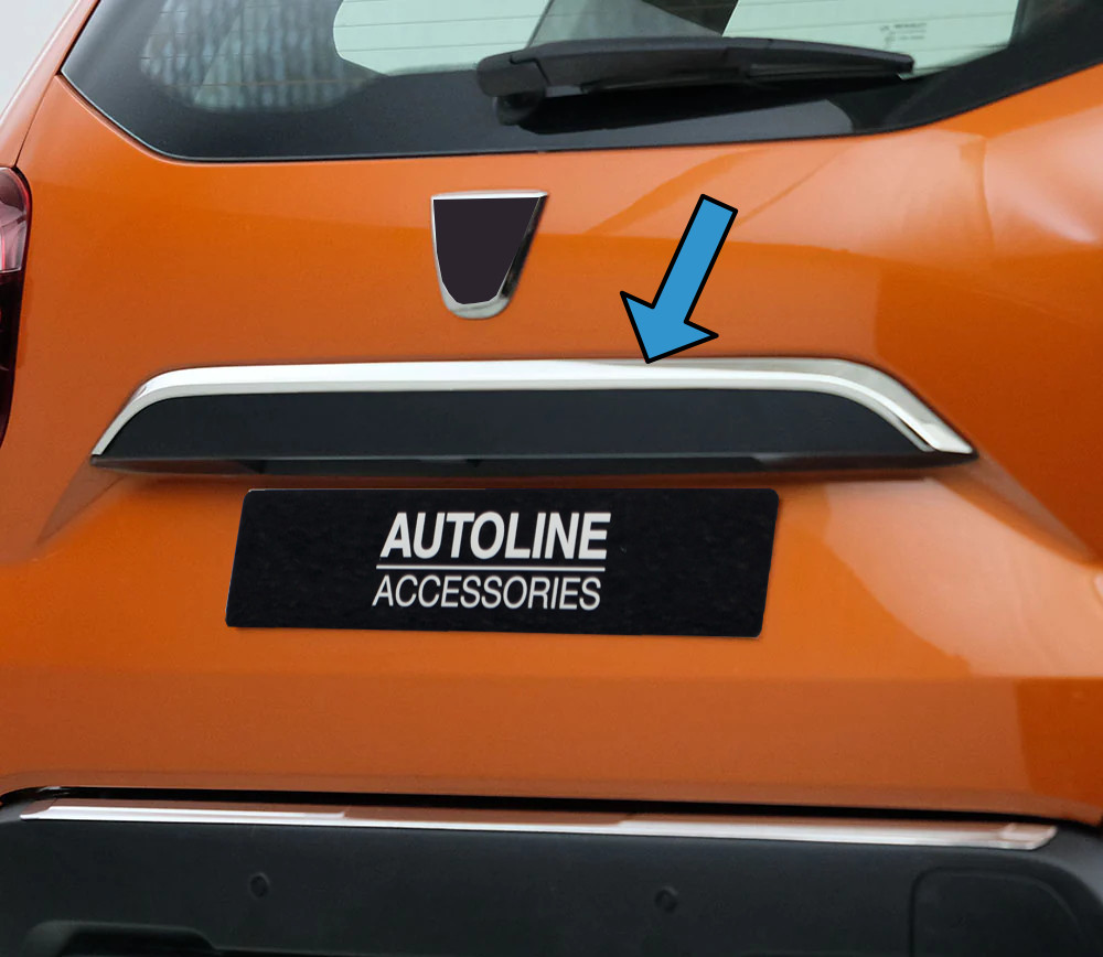 Chrome Rear Tailgate Door Grab Handle Trim Cover To Fit Dacia Duster (2018+)